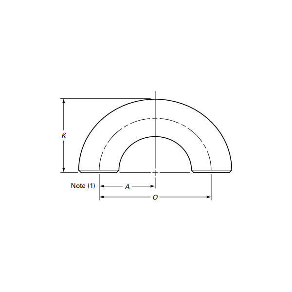 Tupý svar 180° koleno